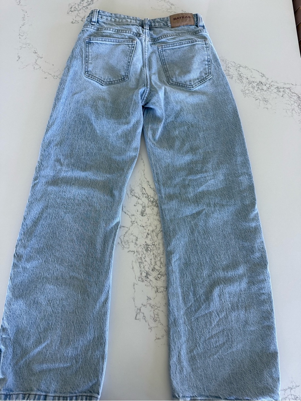 Bayeas Light Wash Straight Leg Jeans